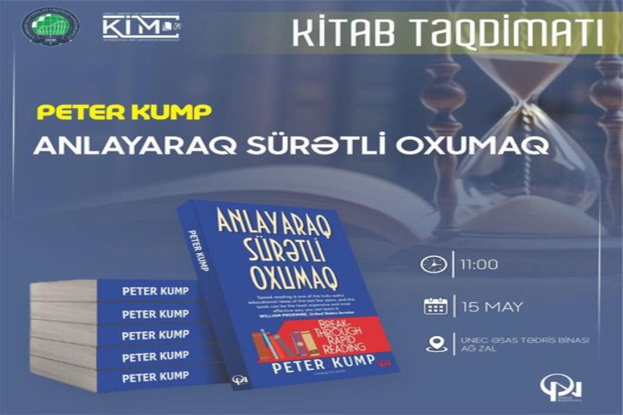 “Anlayaraq sürətli oxumaq” adlı kitabın təqdimatı keçiriləcək