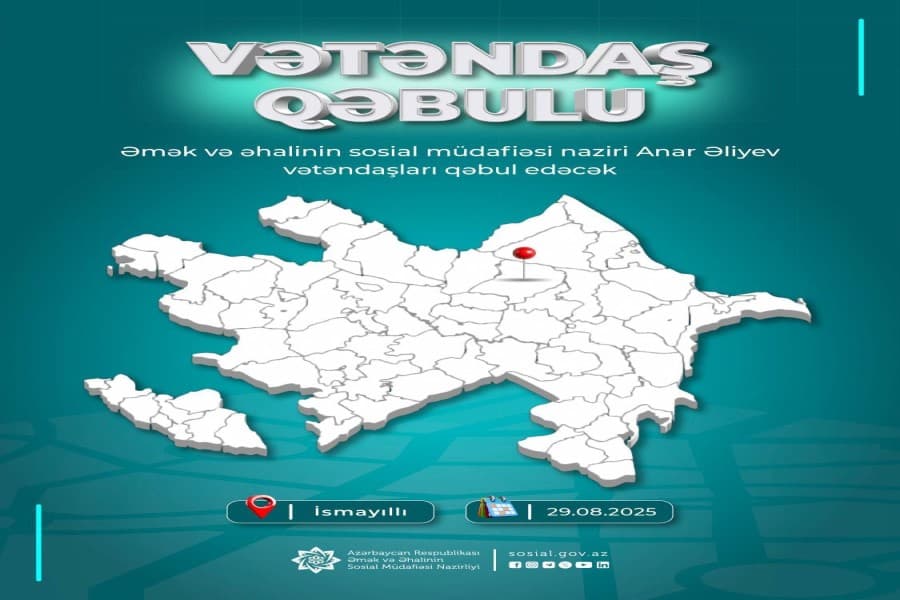 Nazir Anar Əliyev İsmayıllıda vətəndaşları qəbul edəcək