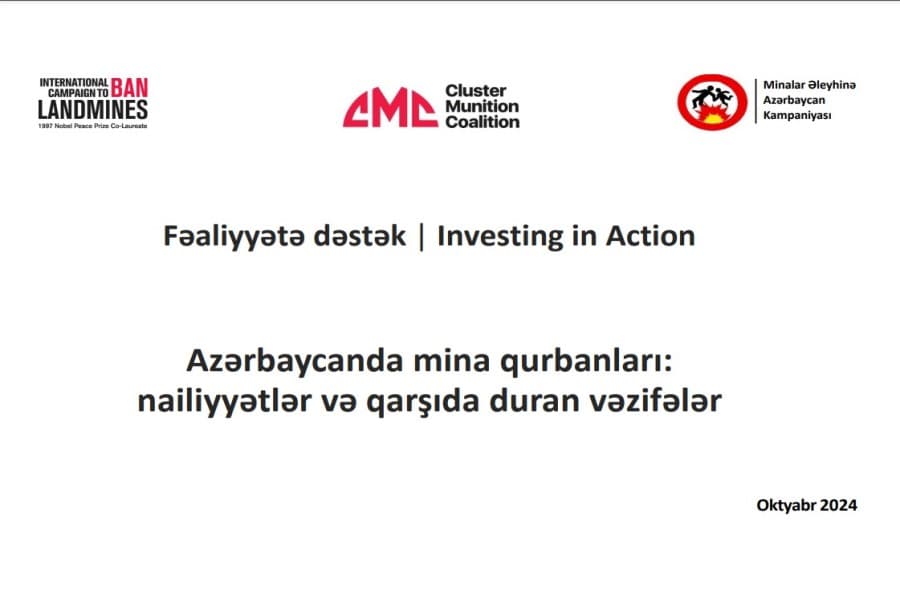 “Azərbaycanda mina qurbanları: nailiyyətlər və qarşıda duran vəzifələr” mövzusunda dəyirmi masa keçirilib