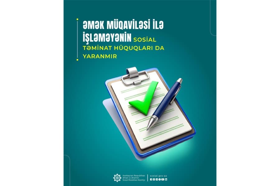 Əmək müqaviləsi ilə işləməyənin sosial təminat hüquqları da yaranmır