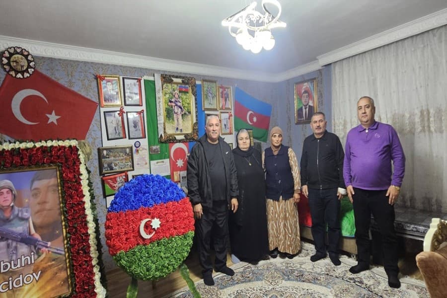QHT üzvləri Aşağı Güzdək qəsəbəsində şəhid ailəsini ziyarət edib - FOTOLAR