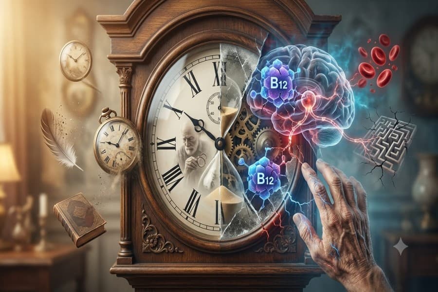 B12 vitamini çatışmazlığı qocalmanın əlamətləri ilə səhv salına bilər