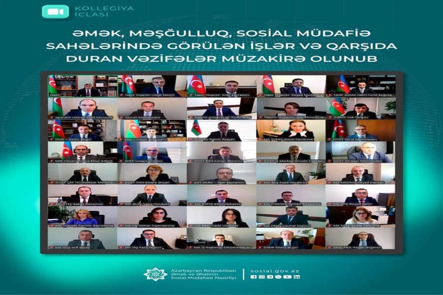 Əmək və məşğulluq, sosial müdafiə sahələrində görülən işlər, qarşıda duran vəzifələr müzakirə edilib