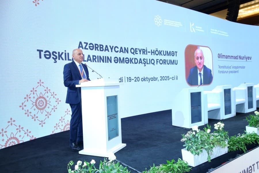 Əliməmməd Nuriyev: “Vətəndaş cəmiyyəti dəyərlər infrastrukturunu formalaşdırmalıdır”