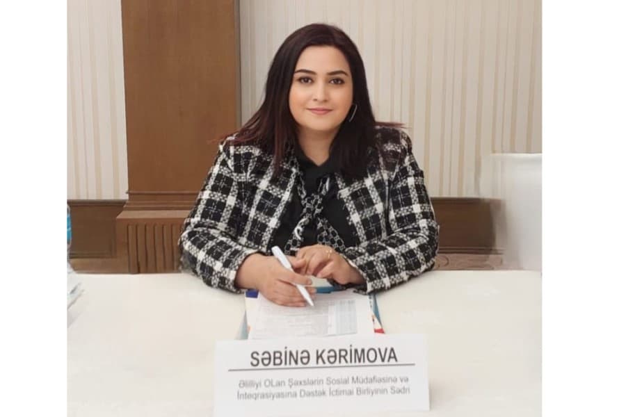 "Əlilliyi olan şəxslərin cəmiyyətə inteqrasiyasında QHT-lərin rolu danılmazdır" - Səbinə Kərimova