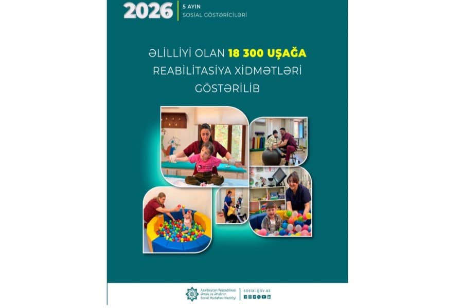 Bu ilin 5 ayında 18300 uşağa reabilitasiya xidmətləri göstərilib