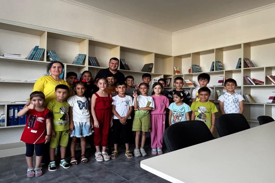 Neftçalada İcma Mərkəzində kitabxana yaradıldı -- FOTOLAR