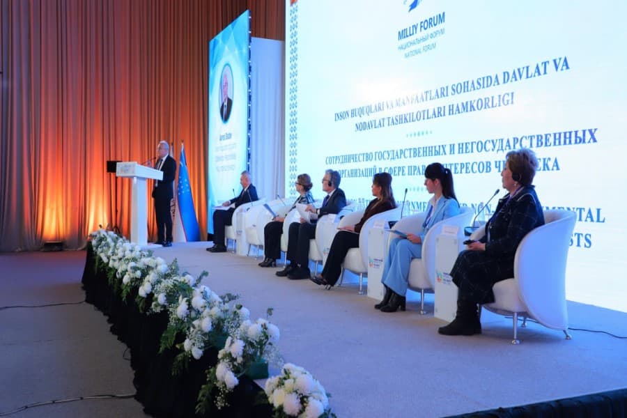 Özbəkistanda keçirilən Milli Forumda insan hüquqları üzrə dövlət və QHT tərəfdaşlığı müzakirə edildi - FOTOLAR