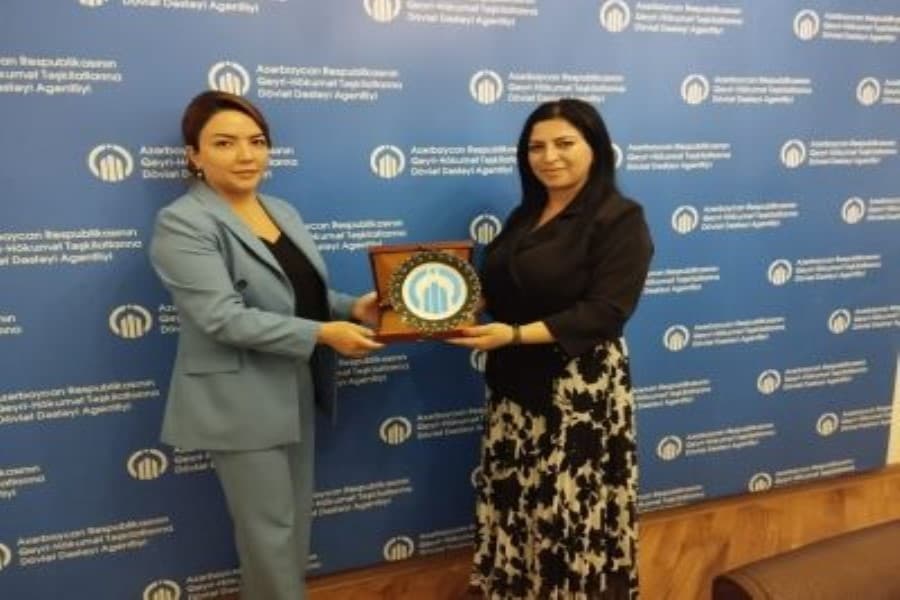 QHT-lərə Dövlət Dəstəyi Agentliyinin icraçı direktoru Aygün Əliyeva QHT rəhbəri ilə görüşdü
