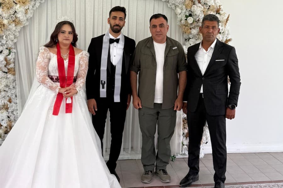 Emin Həsənli şəhid yaxınınln toyunda iştirak edib - FOTOLAR