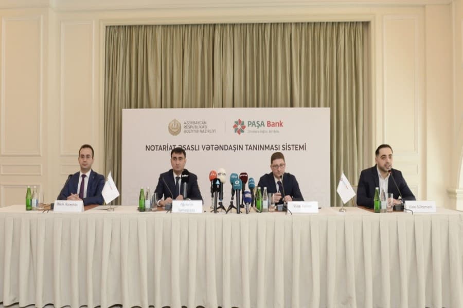 Azərbaycanda ilk dəfə bank əməliyyatları çərçivəsində onlayn notariat hərəkətlərinin həyata keçirilməsinə imkan verən xidmət təqdim edilib