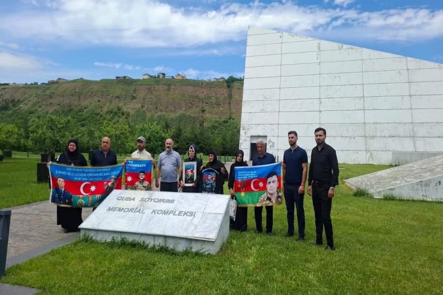 Şəhid və qazi ailələrinin Quba Şəhidlər Xiyabanına, Quba Soyqırımı Memorial Kompleksinə ziyarəti təşkil olunub