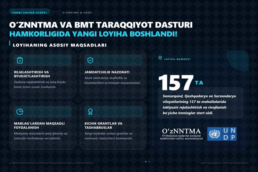 BMT-nin İnkişaf Proqramının əməkdaşlığı ilə yeni layihəyə start verilib