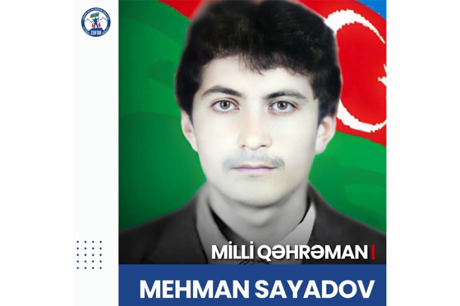 Azərbaycanın Milli Qəhrəmanı Mehman Sayadovun doğum günüdür