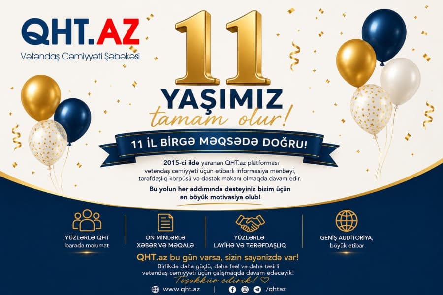 QHT.az saytının 11 yaşı tamam olur