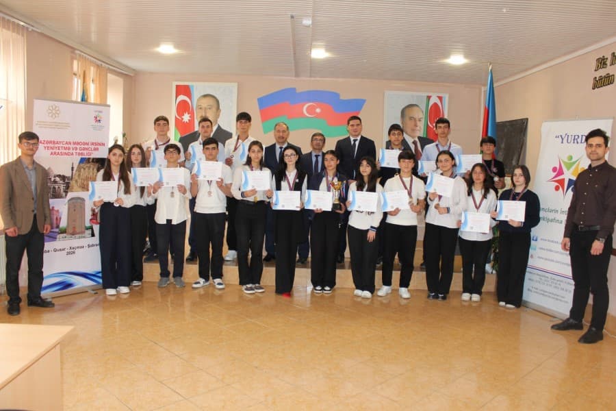 Qusar rayonunda “Azərbaycanın mədəni risinin yeniyetmə və gənclər arasında təbliği” layihəsi çərçivəsində tədbir keçirilib