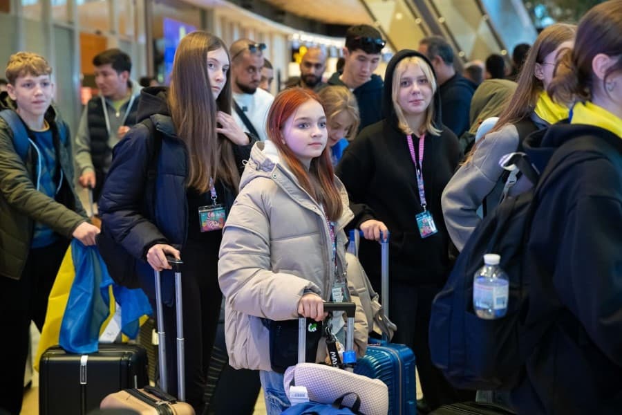 Daha 30 ukraynalı uşaq ölkəmizə gətirilərək reabilitasiya xidmətlərinə cəlb edilib - FOTOLAR