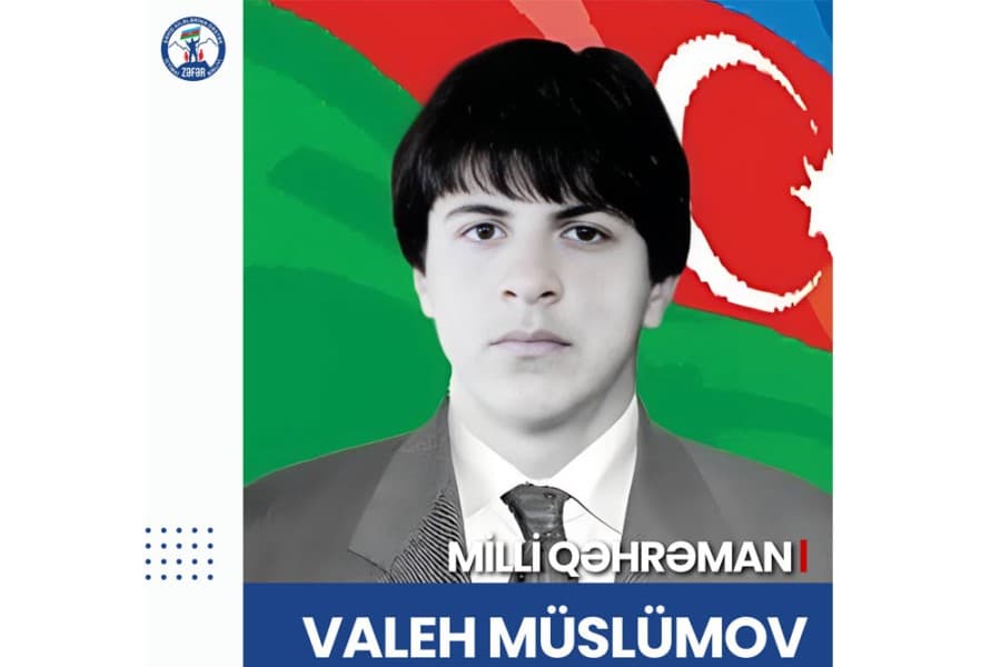 Azərbaycanın Milli Qəhrəmanı - şəhid Valeh Müslümovun anım günüdür
