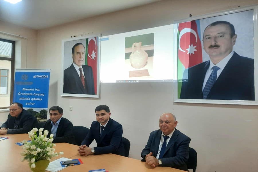 Beyləqanda “Mədəni irsimiz: Örənqala – torpaq altında qalmış şəhər” adlı seminar təşkil olunub - FOTOLAR