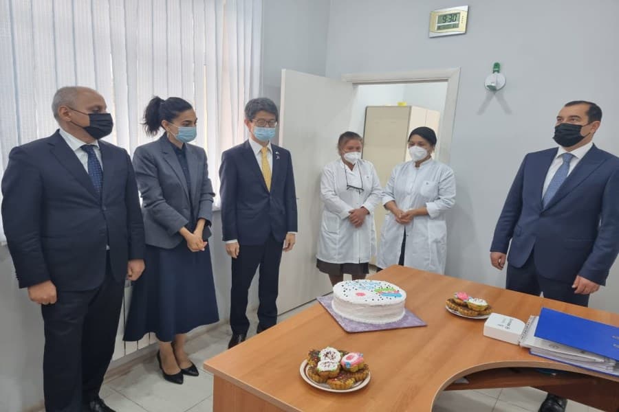 Yaponiya səfirliyinin dəstəyi ilə Şamaxıda, Mədrəsə qəsəbəsində tibb məntəqəsi tikilib