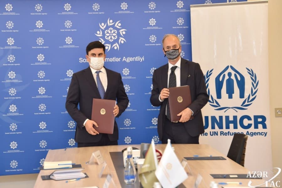 Sosial Xidmətlər Agentliyi və BMT-nin Qaçqınlar üzrə Ali Komissarlığı arasında razılaşma sənədi imzalanıb