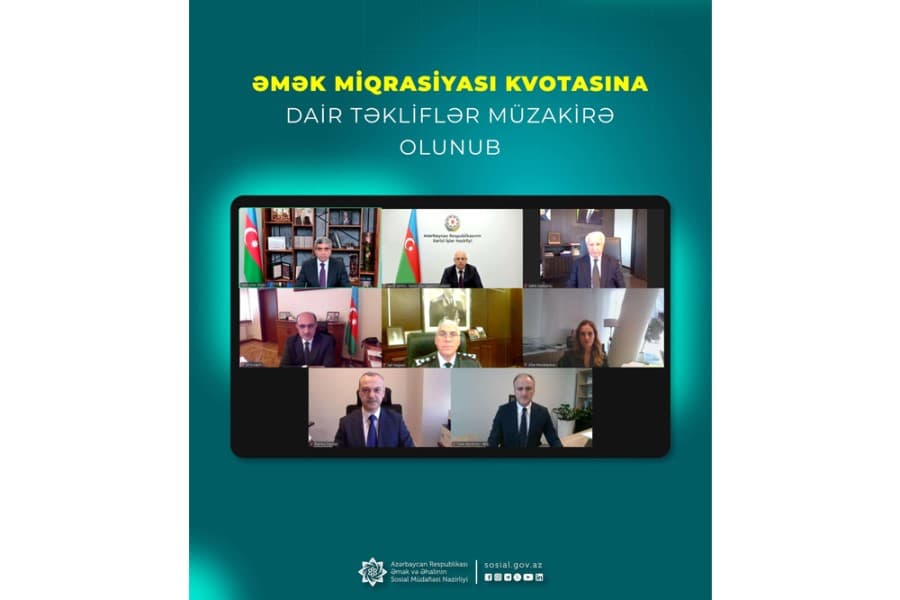 Əmək miqrasiyası kvotasına dair təkliflər müzakirə edilib