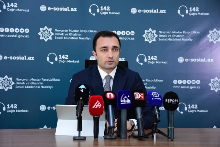 Naxçıvan MR-in Əmək və Əhalinin Sosial Müdafiəsi Nazirliyində ötən ilin yekunlarına dair mətbuat konfransı keçirilib