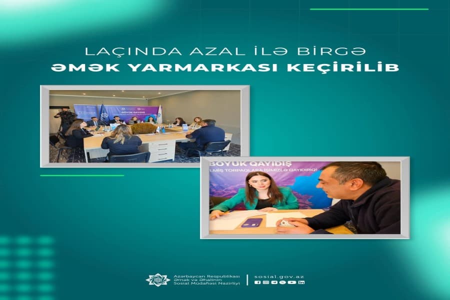 Laçında AZAL ilə birgə əmək yarmarkası keçirilib