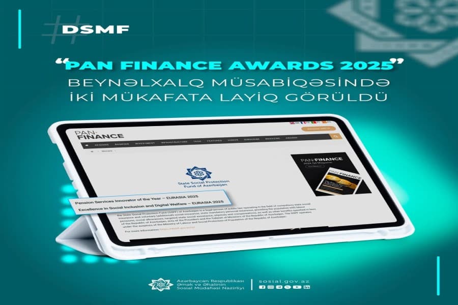 DSMF “Pan Finance Awards 2025” beynəlxalq müsabiqəsində iki mükafata layiq görüldü