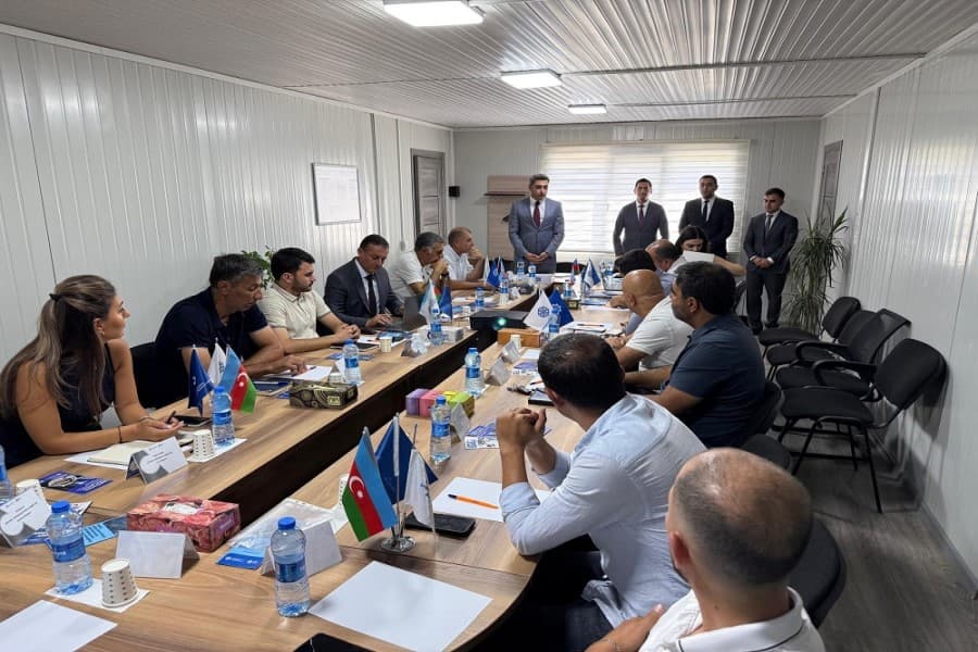 Ağdam Sənaye Parkında fəaliyyət göstərən işəgötürənlərlə əməkdaşlıq imkanları müzakirə edilib - FOTOLAR