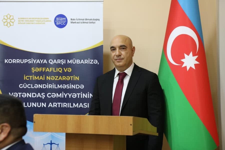 Əziz Zeynalov: Korrupsiyaya qarşı mübarizədə vətəndaş cəmiyyətinin rolu daha da gücləndirilməlidir