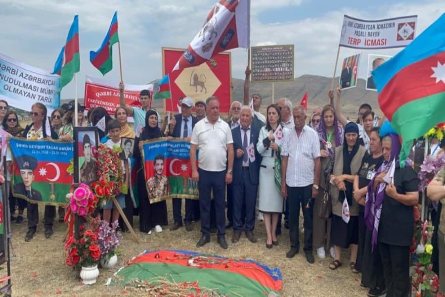 Beynəlxalq Diaspora Mərkəzi Xocalıda şəhid ailələrini unutmadı - FOTOLAR