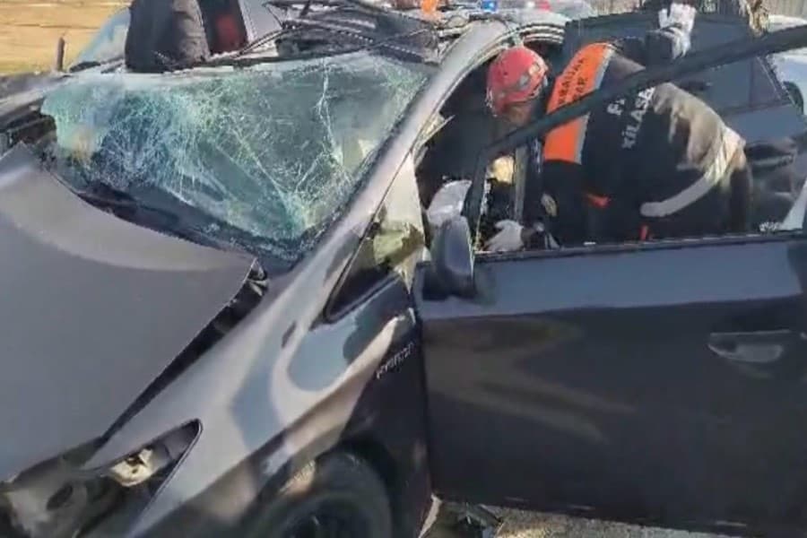 Lökbatan qəsəbəsində zəncirvari yol qəzası olub - FOTO