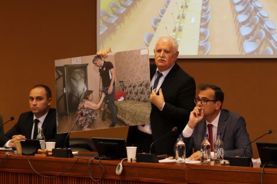 Umud Mirzəyev BMT-nin Cenevrə ofisində Azərbaycanın mina problemi ilə bağlı SIDE EVENTS təşkil edib - FOTOLAR