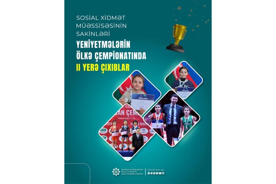 Sosial xidmət müəssisəsinin sakinləri yeniyetmələrin ölkə çempionatında II yerə çıxıblar
