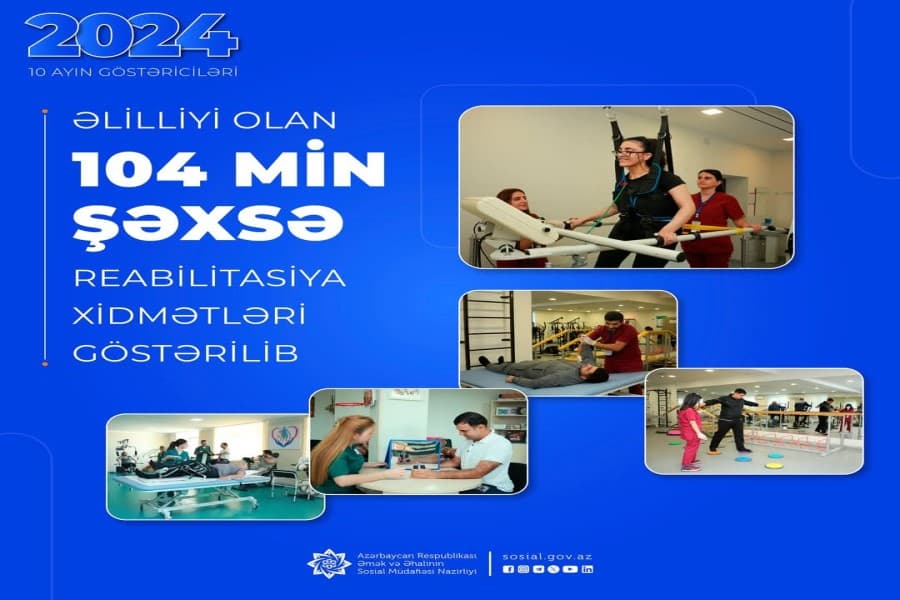 Əlilliyi olan 104 min şəxsə reabilitasiya xidmətləri göstərilib