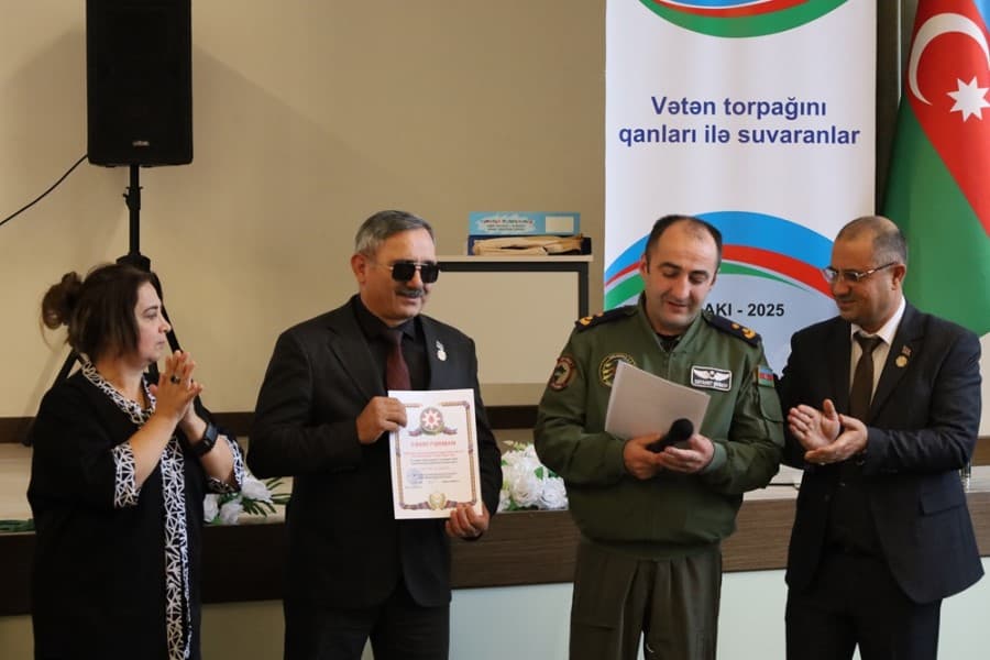 "Vətən Torpağını Qanları ilə Suvaranlar" layihəsi çərçivəsində Zəfər Bayramına həsr olunmuş tədbir keçirilib - FOTOLAR / VİDEO