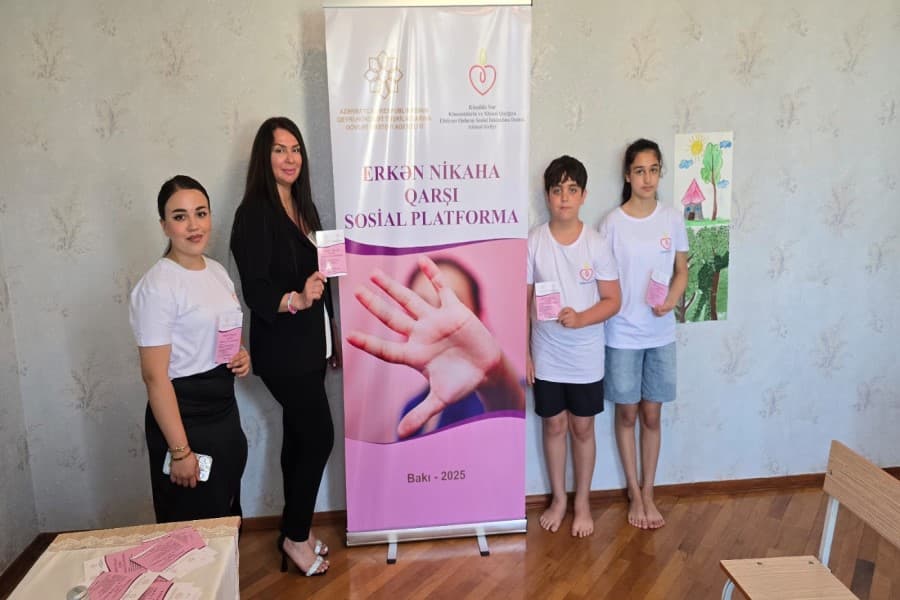 Bakı şəhərində “Erkən Nikaha Qarşı Sosial Platforma” adlı təlim keçirildi - FOTOLAR