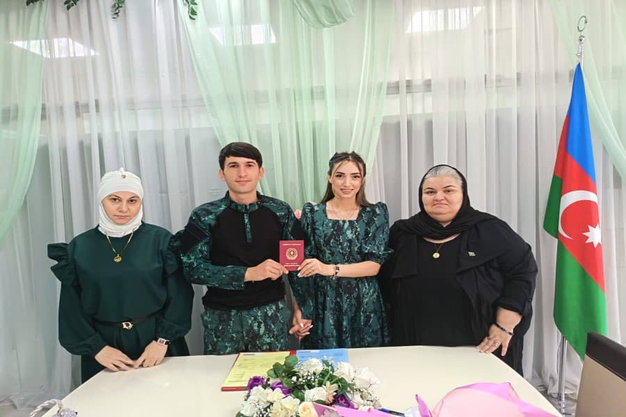 “Vətən Naminə” Şəhid Ailələrinə Dəstək İctimai Birliyi Şəhid ailəsini təbrik edib - FOTOLAR