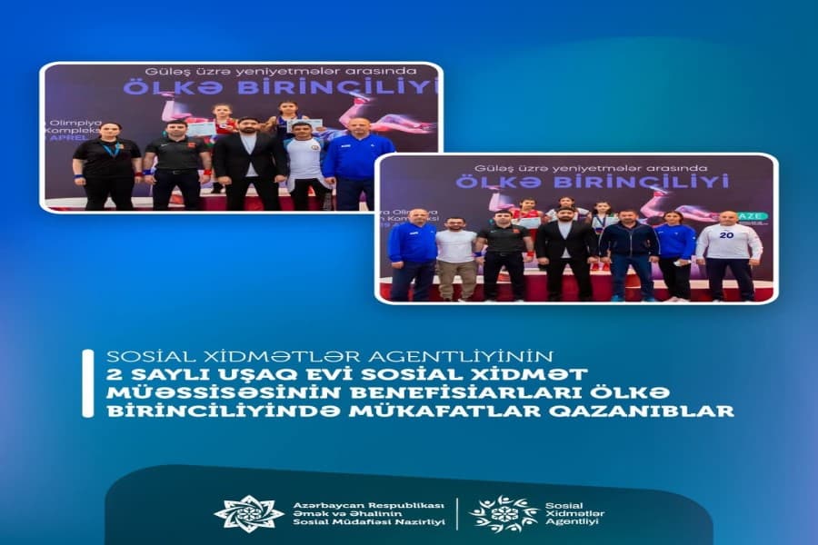 Sosial Xidmətlər Agentliyinin 2 saylı Uşaq evi sosial xidmət müəssisəsinin benefisiarları ölkə birinciliyində mükafatlar qazanıblar