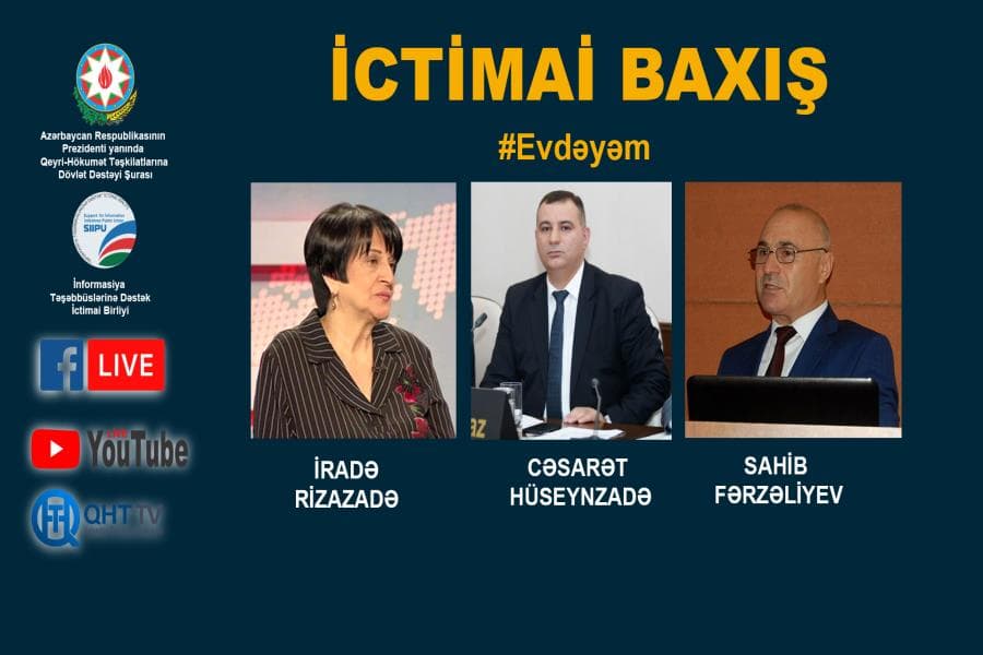 İctimai baxış proqramının növbəti qonaqları QHT sədrləri İradə Rizazadə və Sahib Fərzəliyev