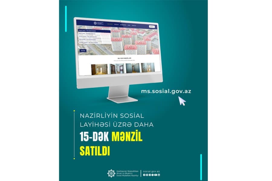 Nazirliyin sosial layihəsi üzrə daha 15-dək mənzil satıldı