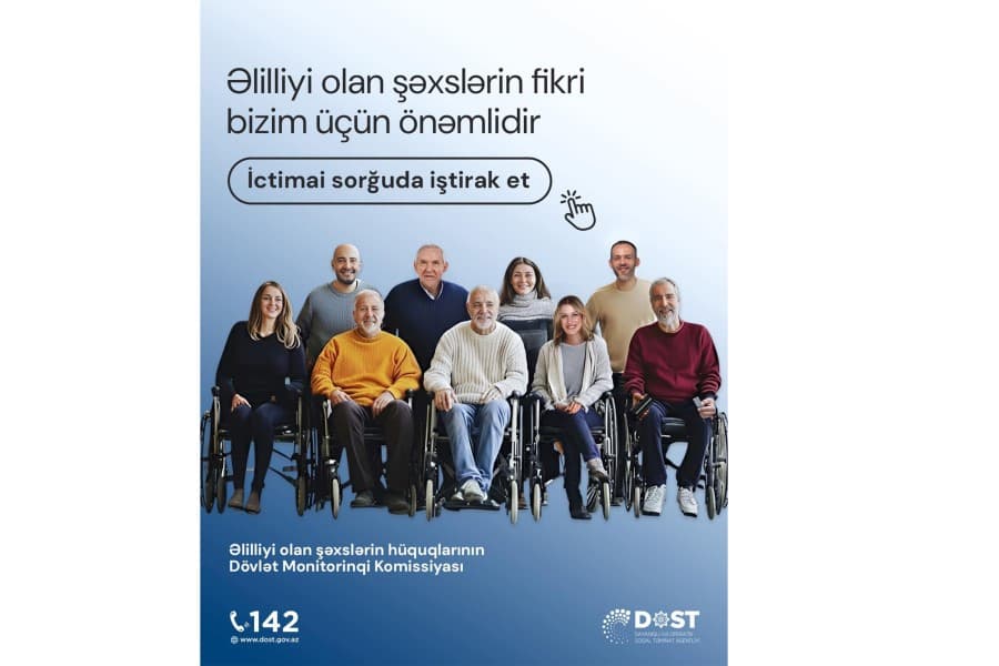 Cəmiyyətdə inklüzivlik və ağlabatan uyğunlaşma səviyyəsinin ölçülməsi məqsədilə qiymətləndirmə sorğusu keçrilir