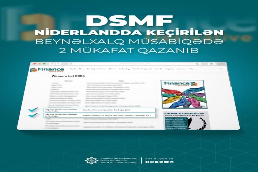 DSMF Niderlandda yerləşən qurumun beynəlxalq müsabiqəsində 2 mükafat qazanıb