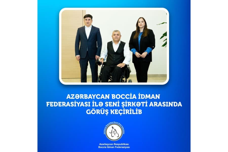 Boccia İdman Federasiyası ilə SENİ şirkəti arasında növbəti görüş keçirilib