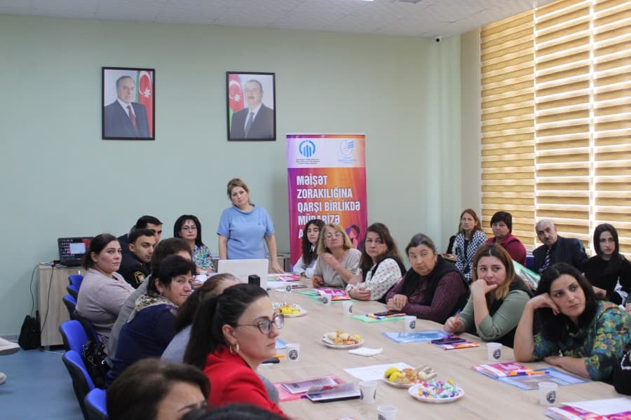 “Məişət zorakılığına qarşı birlikdə mübarizə aparaq!” layihəsi çərçivsində İsmayıllıda tədbir keçirilib - FOTO