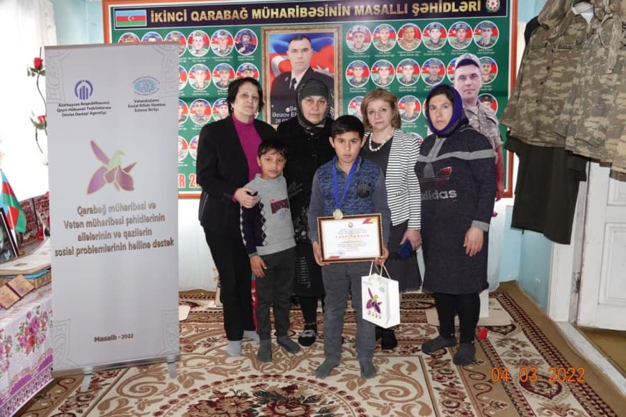 "Qarabağ müharibəsi və Vətən müharibəsi şəhidlərinin ailələrinin və qazilərin sosial problemlərinin həllinə dəstək" layihəsi davam edir