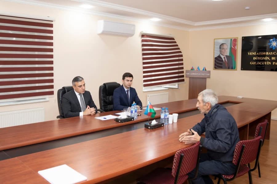 Nazir müavini Vüsal Nəsirli Xaçmaz rayonunda sakinləri qəbul edib
