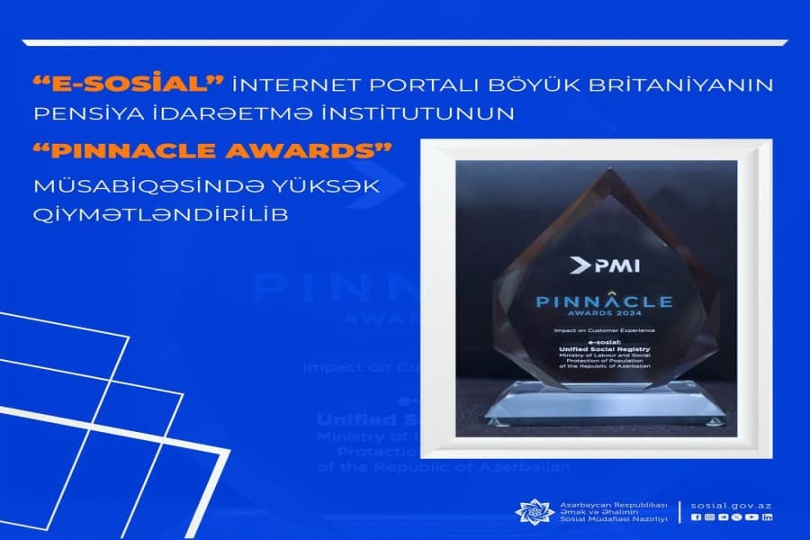 “E-sosial” internet portalı Böyük Britaniyada mükafata layiq görülüb