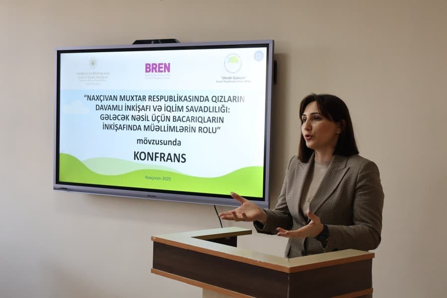 Naxçıvanda Qızların Davamlı İnkişafı və İqlim Savadlılığı mövzusunda konfrans keçirilib - FOTOLAR